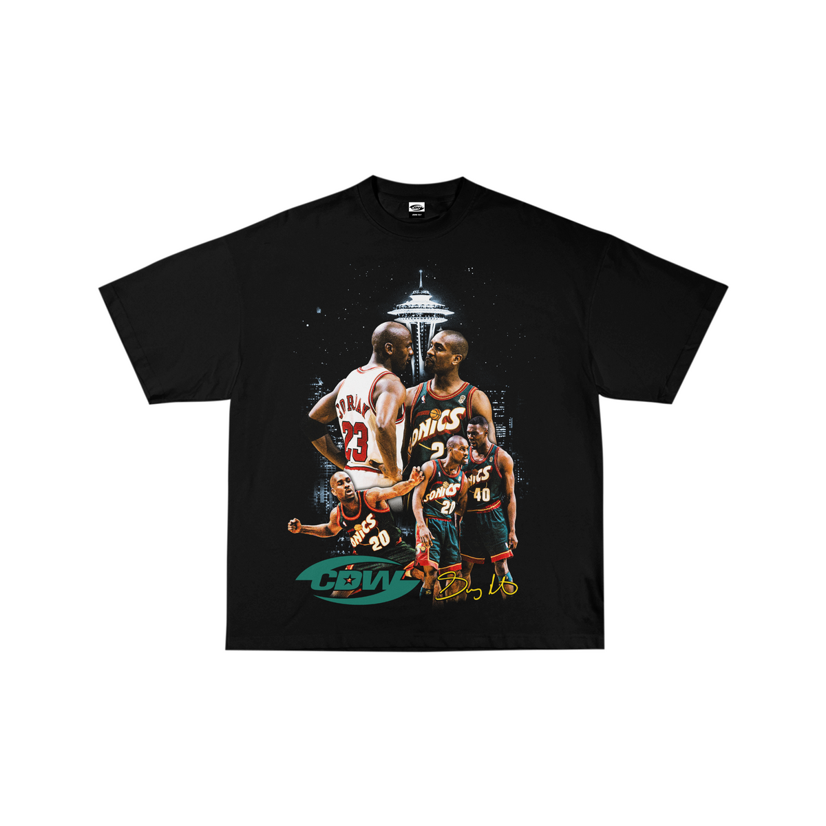 CDW Gary Payton Seattle Black Tee