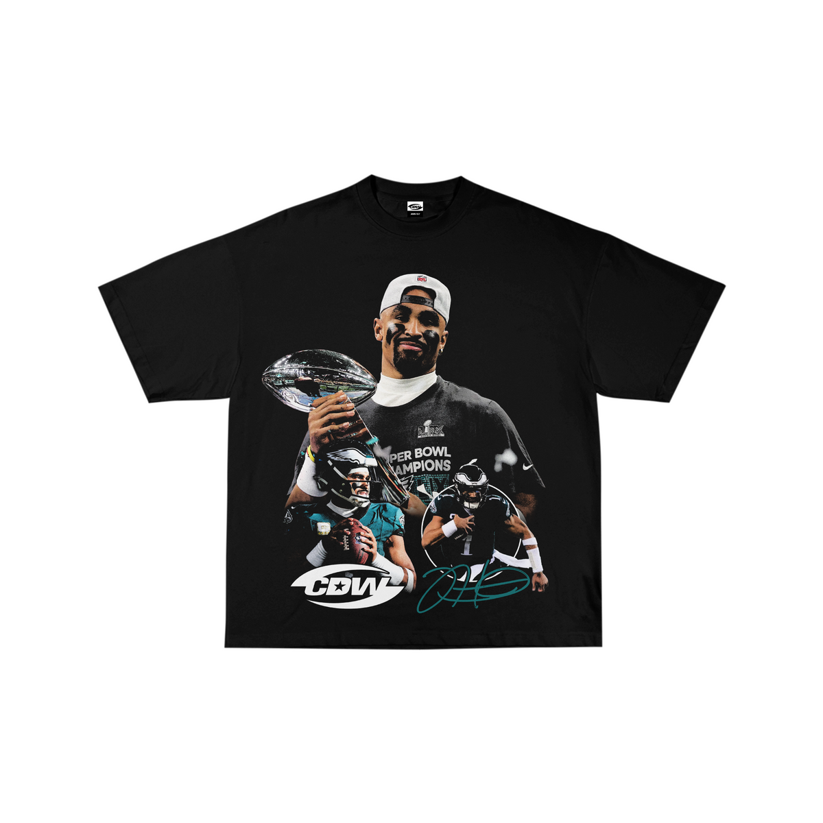 CDW Jalen Hurts Superbowl MVP 2025 Black Tee